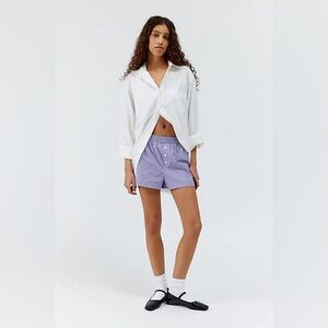 Urban Renewal Remnants Made In LA plaid checker Button Front Boxer Short medium